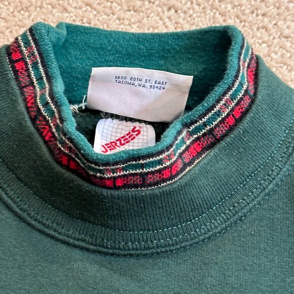 Vintage Morning Sun Sweatshirt Double Collar Winter Snow Farm Cardinals LARGE - Picture 7 of 14